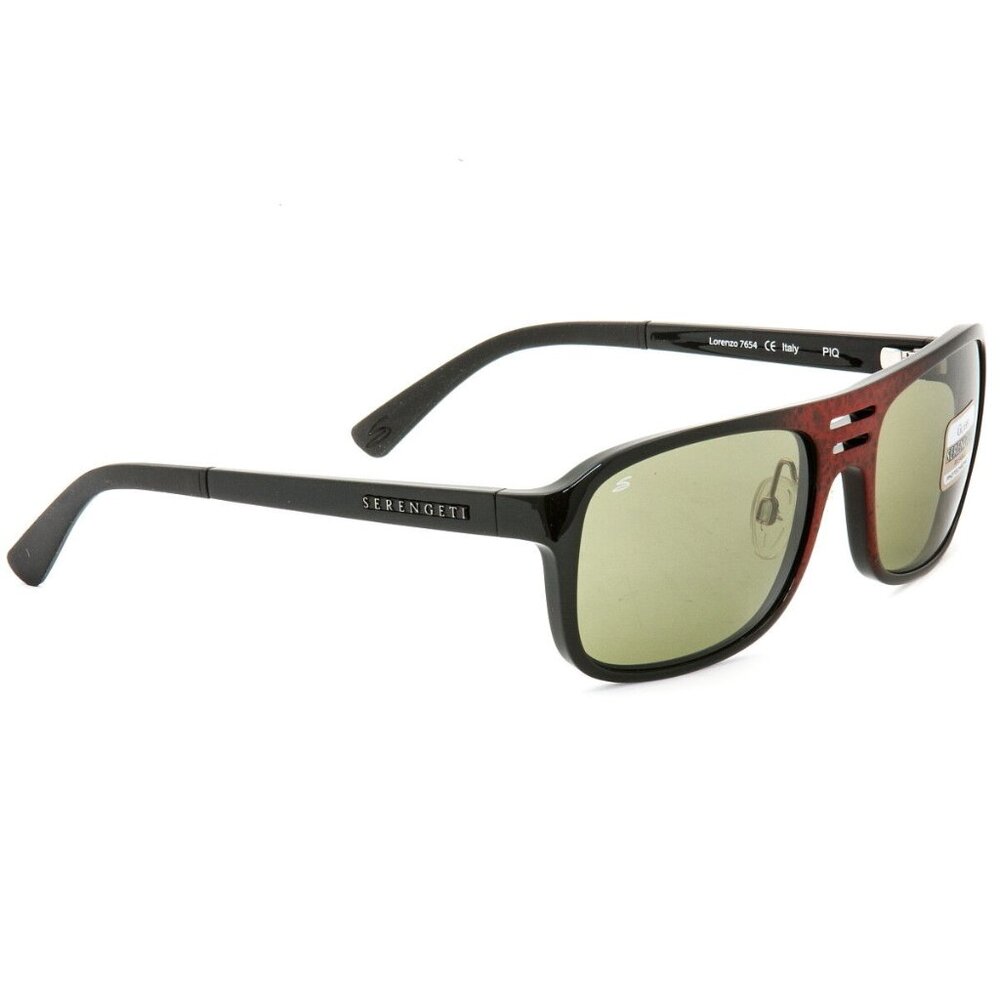 NEW Serengeti Sunglasses Lorenzo Shiny Red Granite 7654